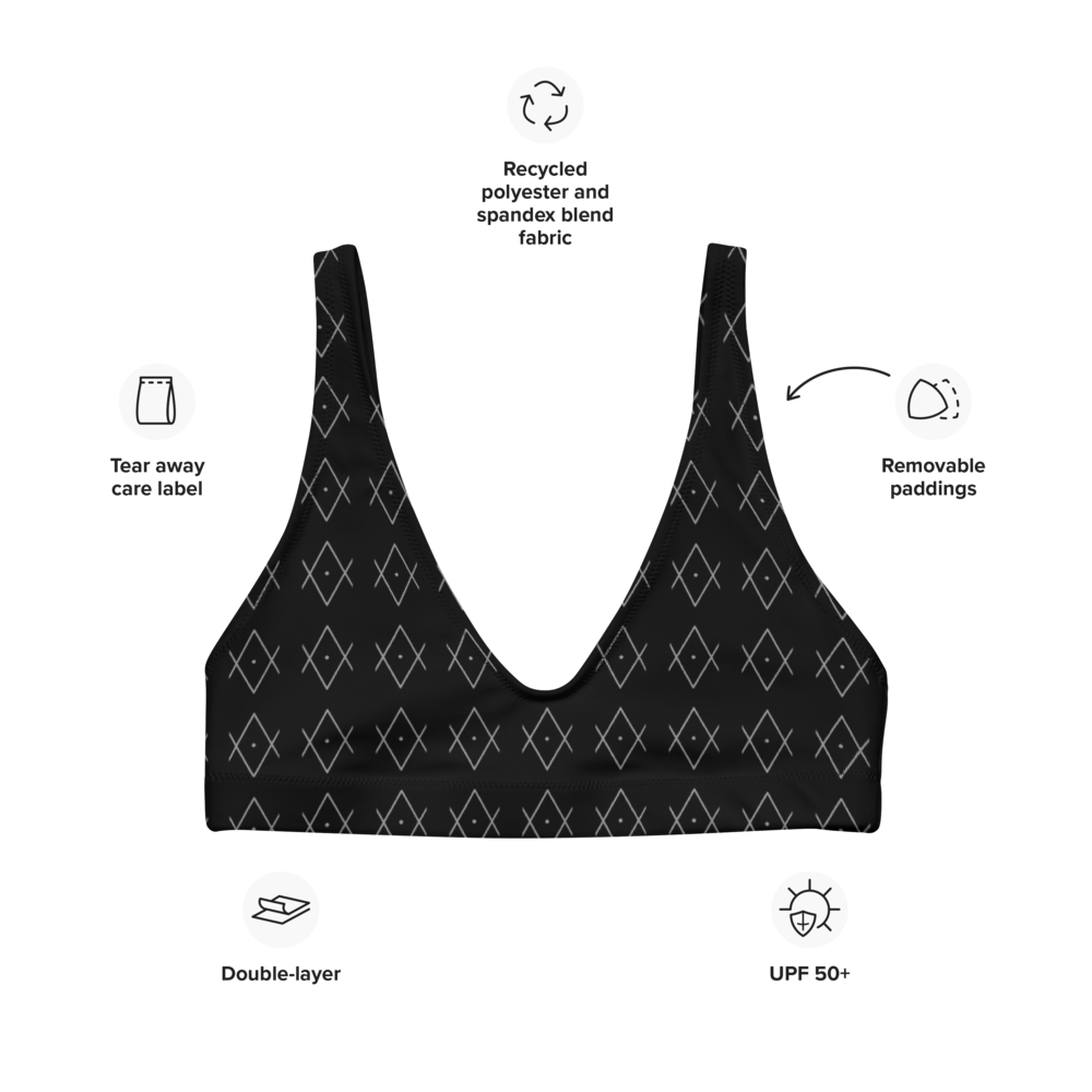 AV Recyled padded bikini top