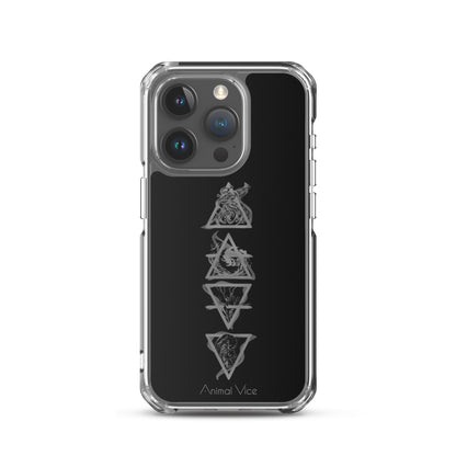Elements Black iPhone Case