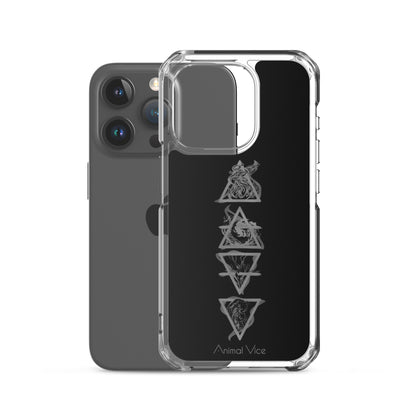Elements Black iPhone Case