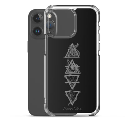 Elements Black iPhone Case