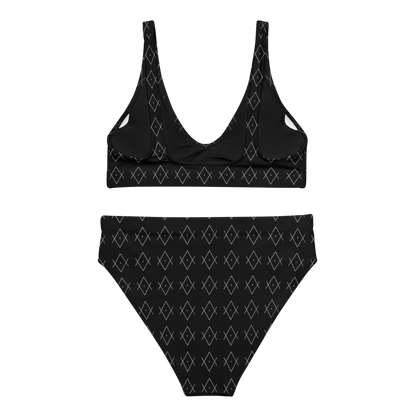 "As Above So Below" Pattern Recycled high-waisted bikini