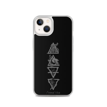 Elements Black iPhone Case