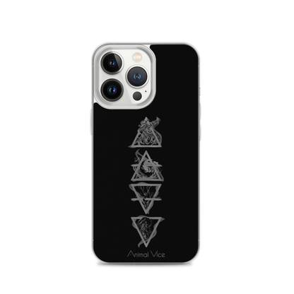 Elements Black iPhone Case