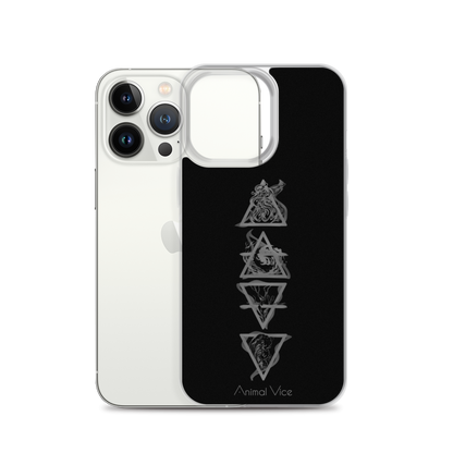 Elements Black iPhone Case