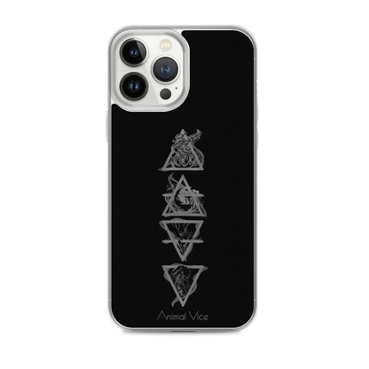 Elements Black iPhone Case