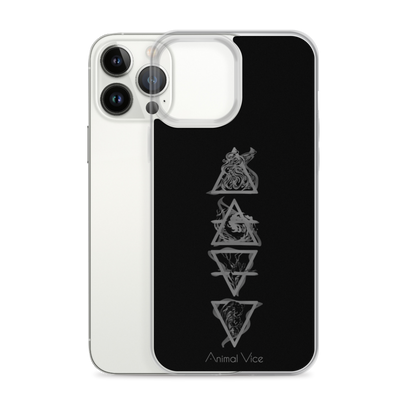 Elements Black iPhone Case