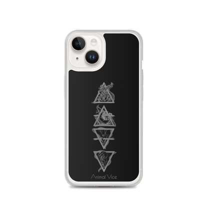 Elements Black iPhone Case