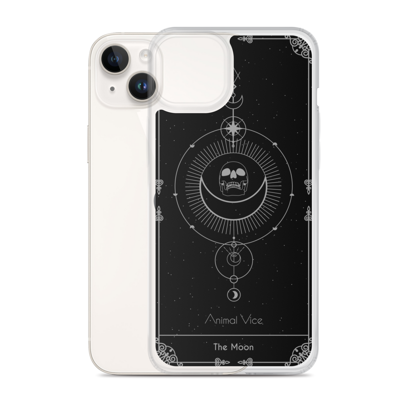 The Moon Black iPhone Case