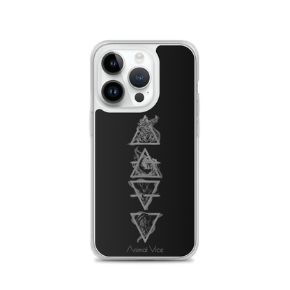 Elements Black iPhone Case