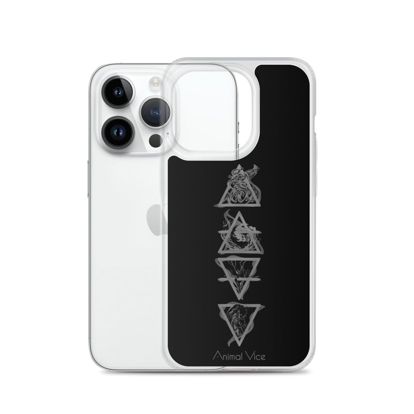 Elements Black iPhone Case