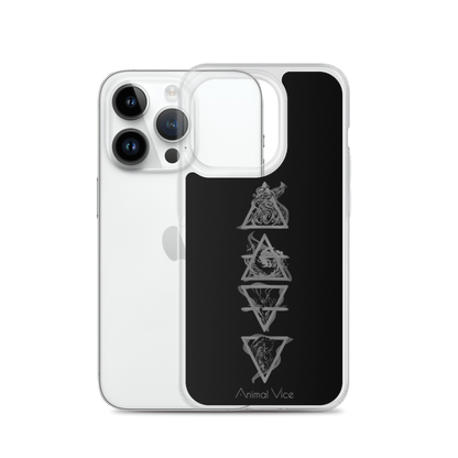 Elements Black iPhone Case