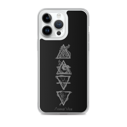 Elements Black iPhone Case