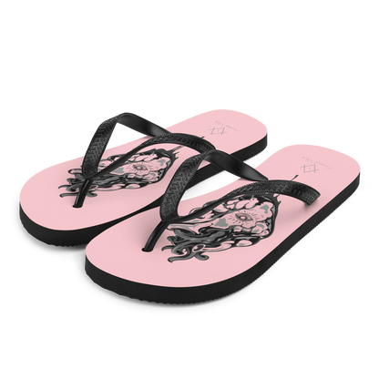 Oculi Cordis | Alternative Pink Flip-Flops for the beach