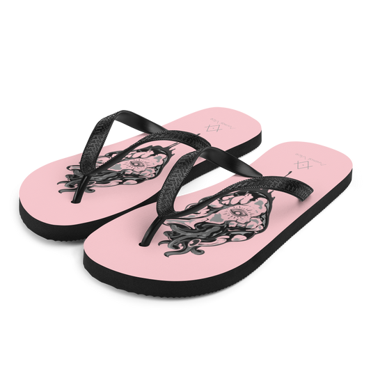 Oculi Cordis | Alternative Pink Flip-Flops for the beach