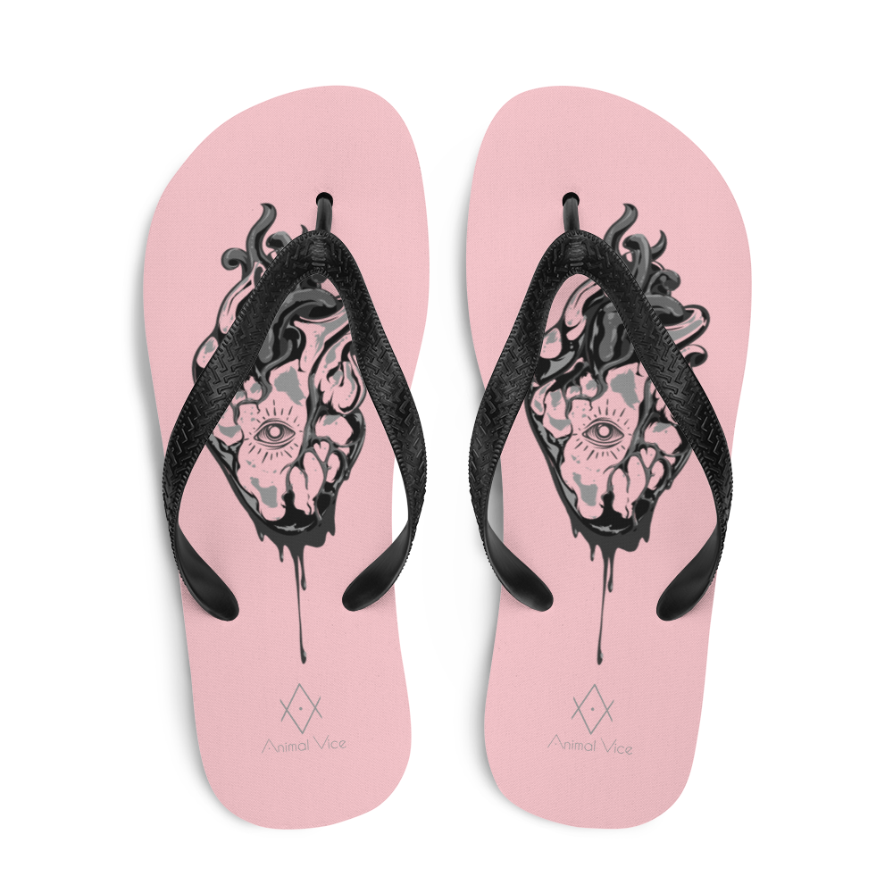 Oculi Cordis | Alternative Pink Flip-Flops for the beach