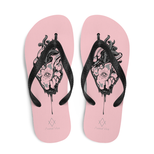 Oculi Cordis | Alternative Pink Flip-Flops for the beach