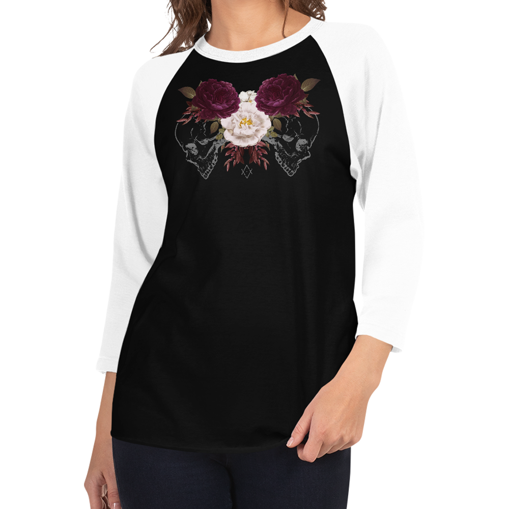 Dead Rose Playera Raglán Manga 3/4
