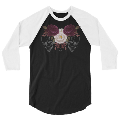 Dead Rose | Alternative 3/4 Sleeve Raglan T-Shirt