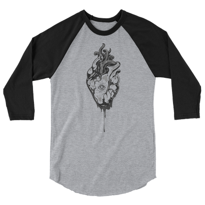 Oculi Cordis | Alternative 3/4 Sleeve Raglan T-Shirt