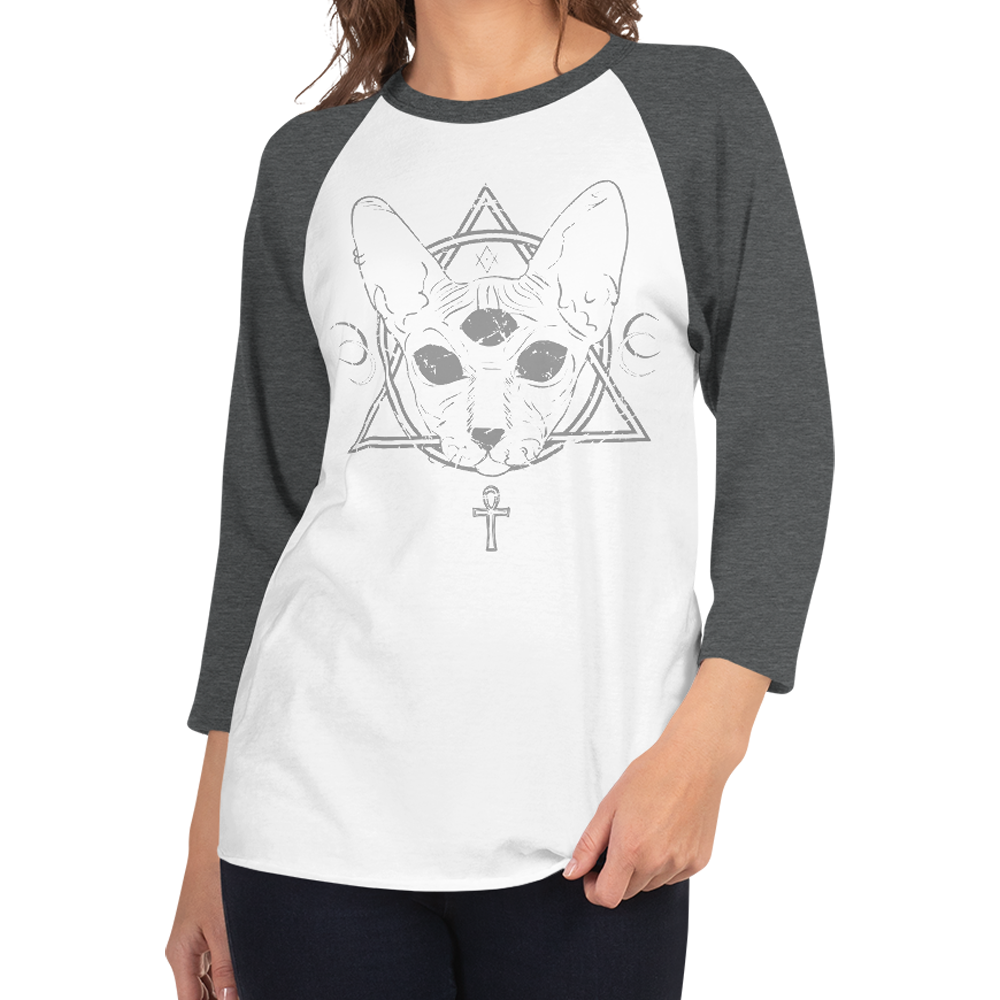 Diaboli Catus Playera Raglán Manga 3/4